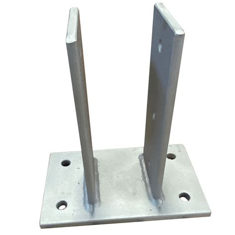 wood to metal post brackets|heavy duty fence post brackets.